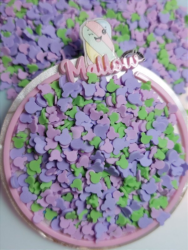 Micro mickey roxo e verde
