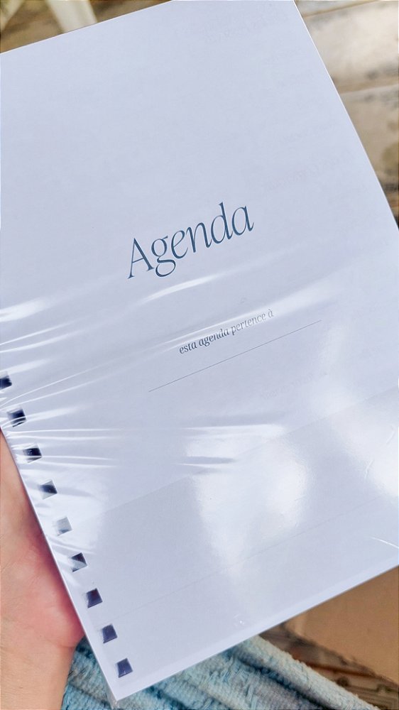 Miolo Impresso Agenda Permanente wire-o A5 - Cinza