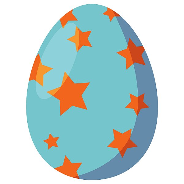 Ovo de Páscoa com Estrelas