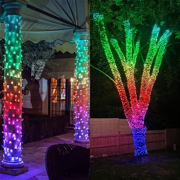 Cordões de Led Pixel Digital para árvores e estruturas