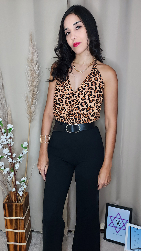 Blusa Lenço Elegância Selvagem
