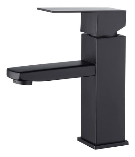 Torneira Bica Baixa Monocomando Quente/Frio Aço Inox Black Sowshop 33