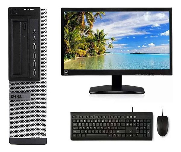 Cpu Dell Core I3 2º 4gb 500gb Wi-fi + Monitor 20