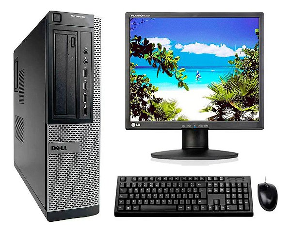 Cpu Dell 7010 I3 3ª Geração 8gb 500gb + Monitor 17  Quadrado