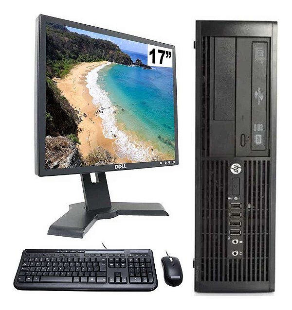 Cpu Hp Compaq 4000 Pro C2d 8gb Ssd 120gb Wifi + Monitor 17'