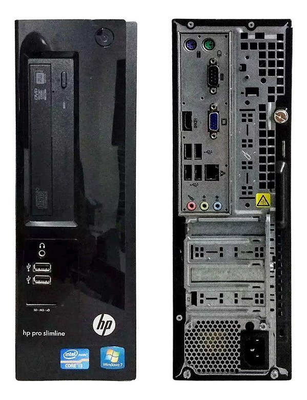 Computador Hp Slim Ddr3 Core I3 8gb Hd 320 Gravador Wifi