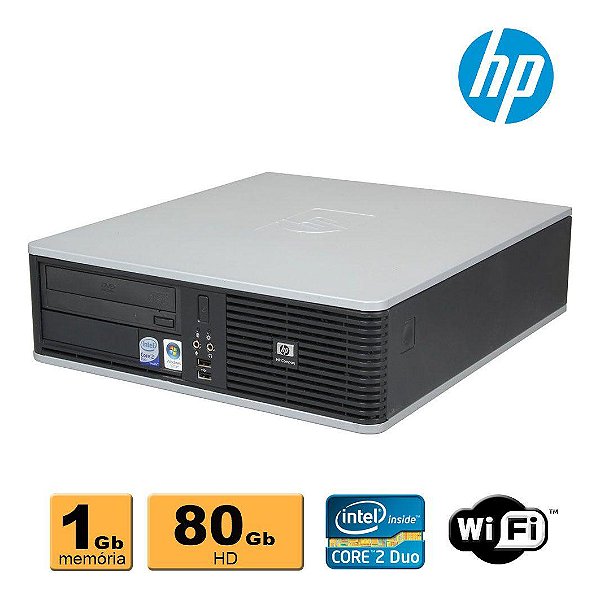 Pc Cpu Ddr2 Hp Compaq Dc5800 C2d 1gb 80gb Leitor Dvd