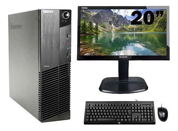 Cpu Lenovo M92 Core I5 3ª G 8gb Ddr3 Ssd 240gb + Monitor