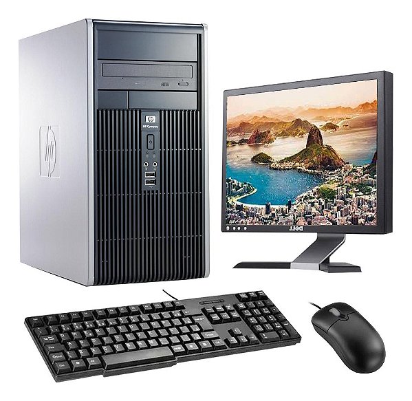 Cpu Torre Hp Compaq Dc5850 Athlon 64 X2 + Monitor 17 Wifi