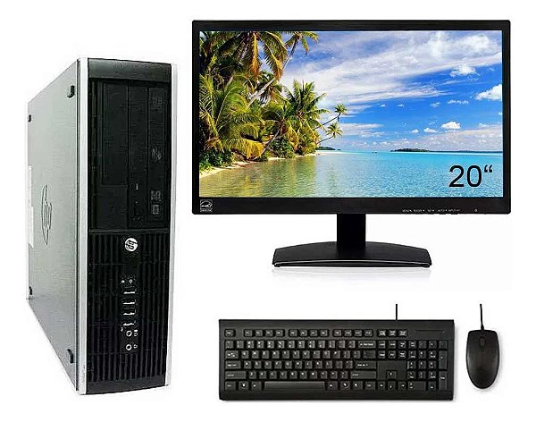 Computador Hp Pro Core I3 3ªg 8gb Ssd 120gb Wifi Monitor 20