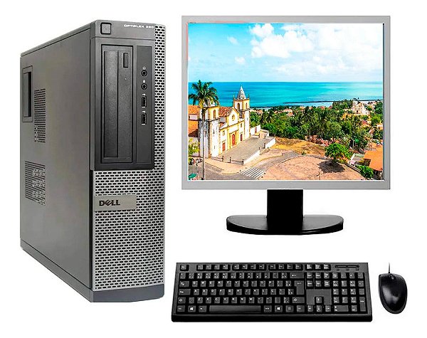 Cpu Dell Core I3 2ªg 8gb Ssd 120gb + Monitor 19  Quadrado
