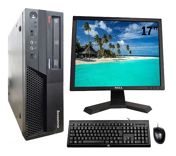 Cpu Lenovo Mtm6234 Core 2 Duo 4gb 1tb Wifi + Monitor