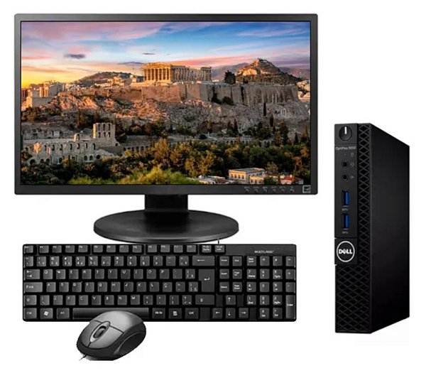 Kit Dell Mini Cpu 3050 I7 8gb 240gb Monitor 19 Teclado Mouse