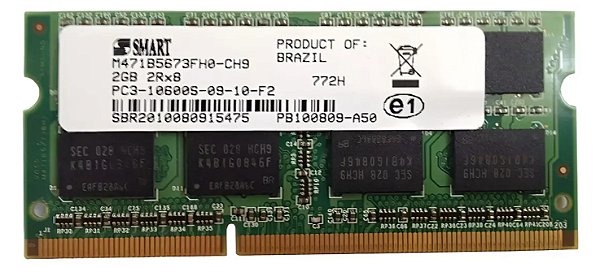 Memória ram Ddr3 Smart 2gb para notebook