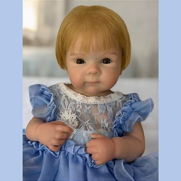 Bebê Reborn Realista Silicone Solido 45 CM