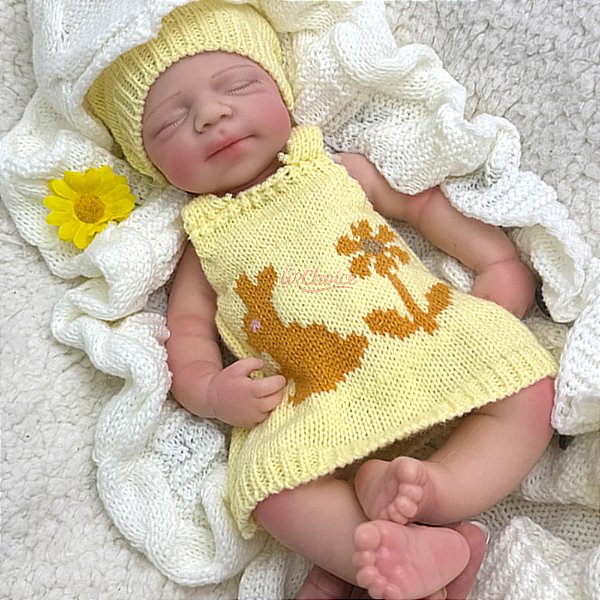 Bebê Reborn Menina Silicone Sólido