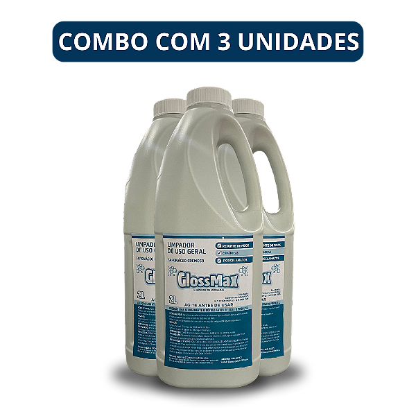 GlossMax Limpa Porcelanato 3 Unidades