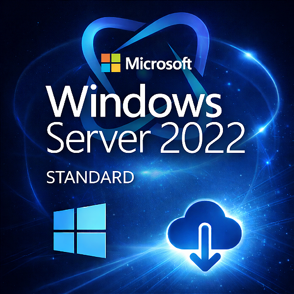 Windows Server 2022 Standard 64bit Licença Digital ESD Perpétua 16 Core