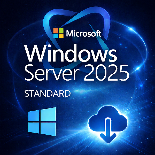 Windows Server 2025 Standard 64bit Licença Digital ESD Perpétua 16 Core