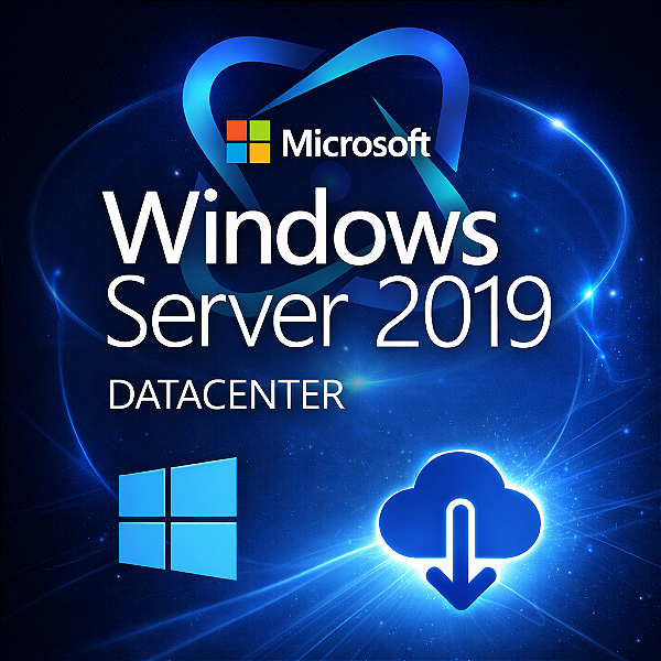 Windows Server 2019 Datacenter 64bit Licença Digital ESD Perpétua 16 Core