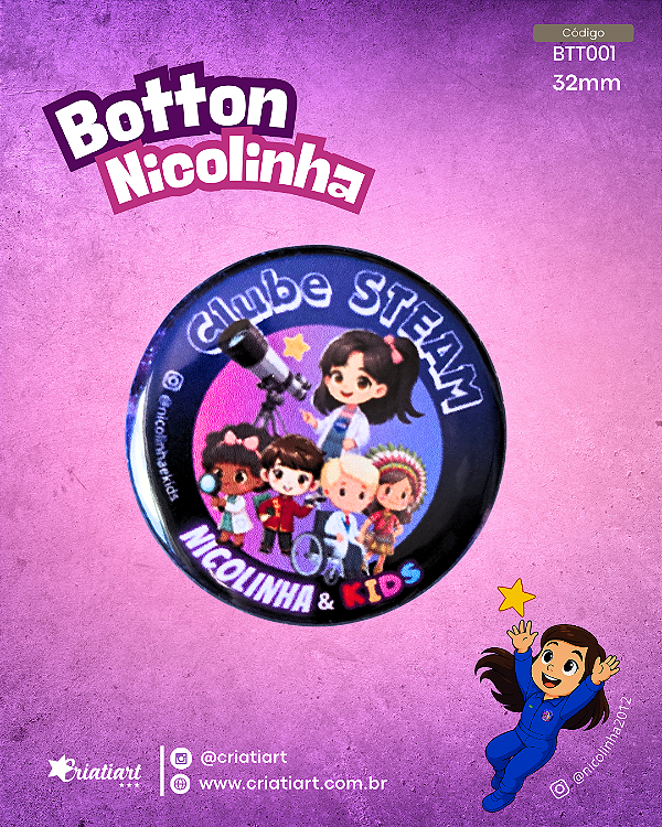 Botton Nicolinha&Kids