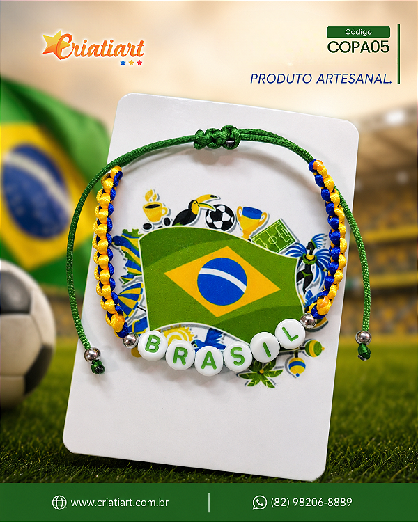 Pulseira Torcida Brasil