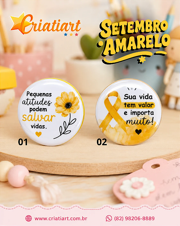 Bottom Setembro Amarelo