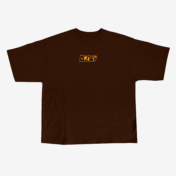 Camiseta Fire Agony Marrom
