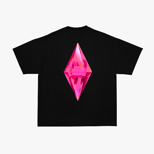 Camiseta SIMS Rosa Agony Preta
