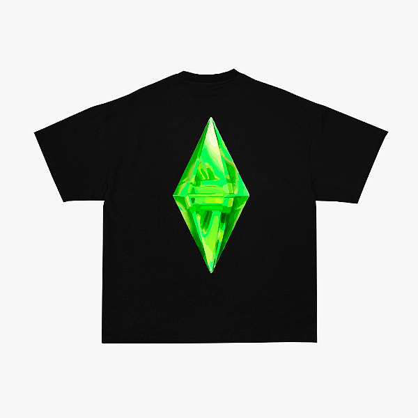 Camiseta SIMS Verde Agony Preta
