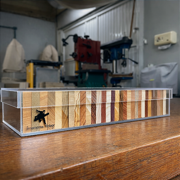 Xiloteca de Madeiras Brasileiras | Coleção Acrílico