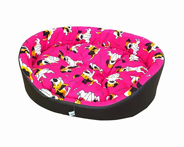 Cama Pet Com Bordas Estampada Super Confortável e Resistente