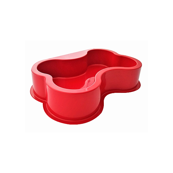 Comedouro Formato Osso Para Cachorro Antiderrapante e Resistente