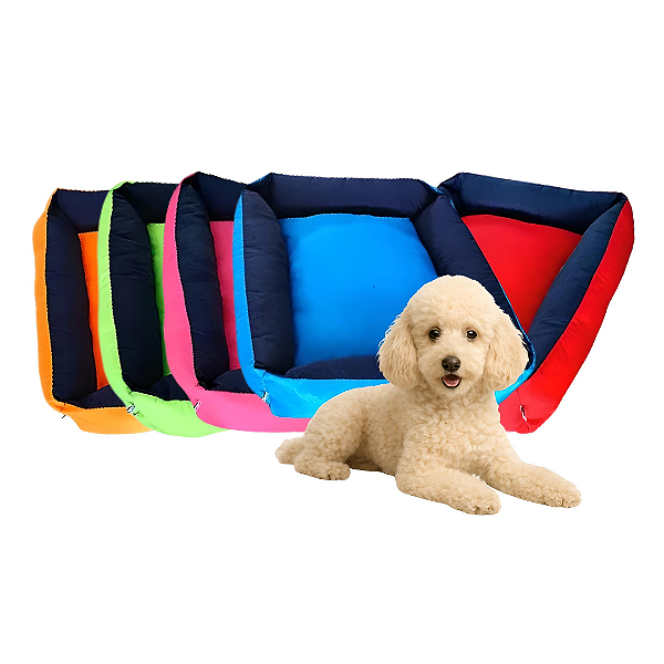 Cama Para Cachorro Pequeno e Médio Quadrada Lisa Confortável