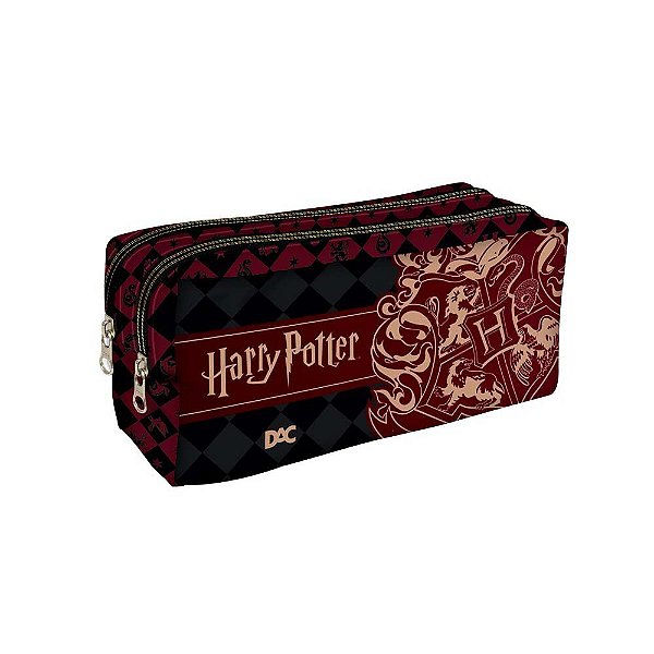 Estojo Duplo DAC Em Tecido Harry Potter