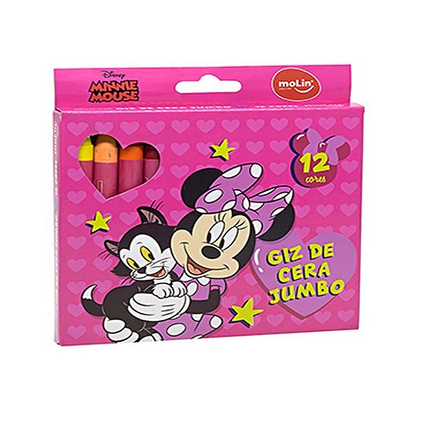 Giz De Cera MOLIN Minnie Mouse Com 12 Cores
