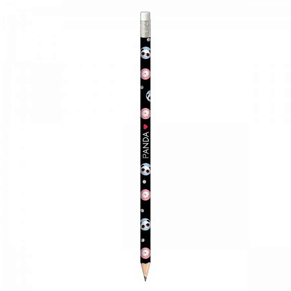 Lápis Preto TILIBRA Panda Nº 2 Redondo Com Borracha