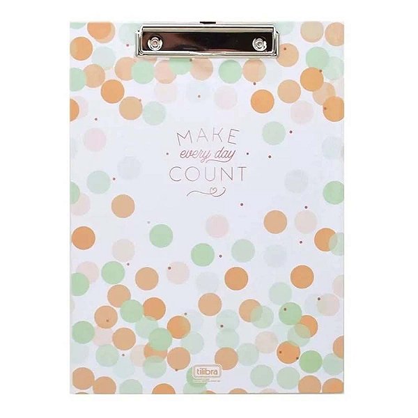 Prancheta A4 TILIBRA Soho Com Prendedor Metálico