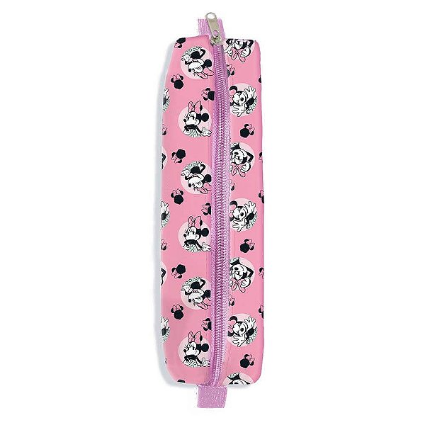 Estojo Com Elástico Minnie Mouse Para Fixar Em Caderno DAC