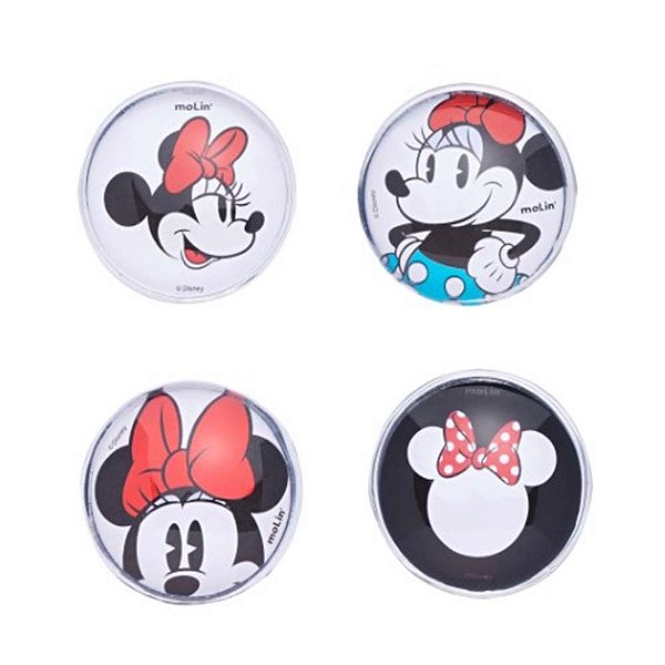 Imãs Disney Minnie Mouse 4 Unds Molin