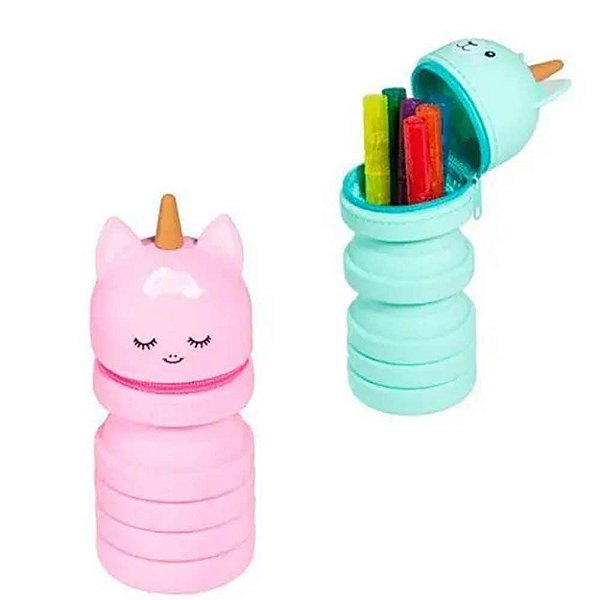 Estojo Escolar De Silicone Expansivo Animal Planet Molin - Cada