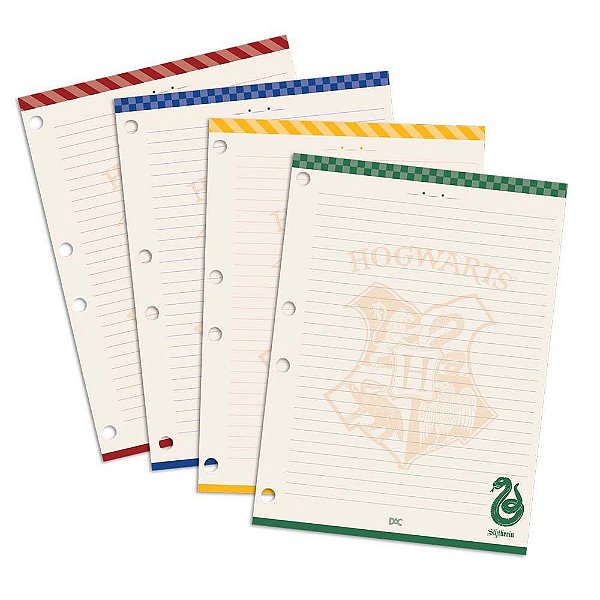 Refil De Folhas Para Fichário Universitário Harry Potter DAC