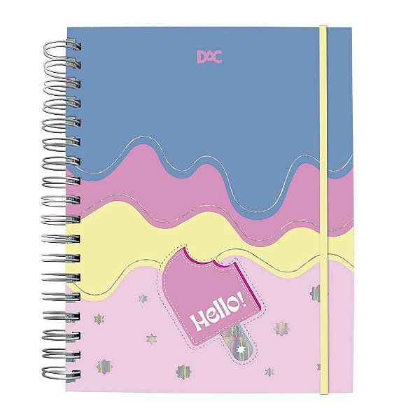 Caderno Smart Mini Hello! Com 80 Fls Reposicionáveis 90g DAC