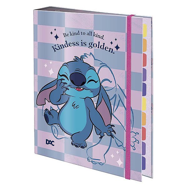 Fichário Colegial Stitch Com 48 Fls Decoradas DAC