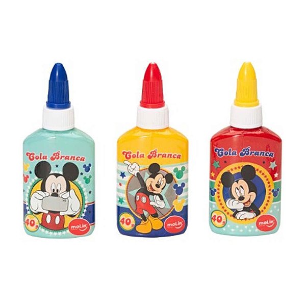 Cola Branca Líquida Mickey Mouse Disney Molin - Cada
