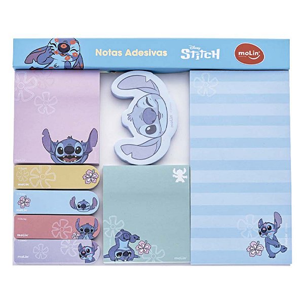 Blocos De Notas Adesivas E Anotações Stitch Molin