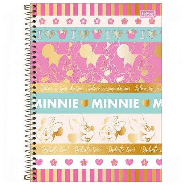 Caderno Universitário Minnie Mouse 1 Matéria C/80 Folhas Tilibra