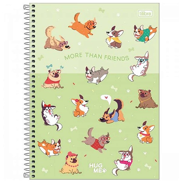 Caderno Universitário Hug Me 1 Matéria C/80 Folhas Tilibra