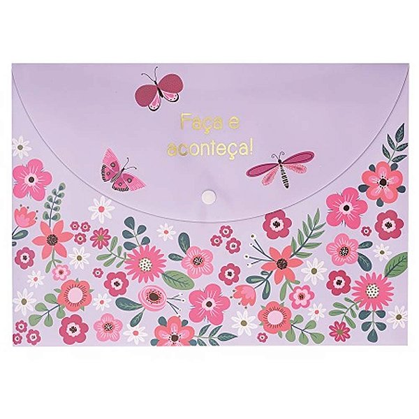 Pasta Envelope A4 Fina Ideia Borboletas Molin