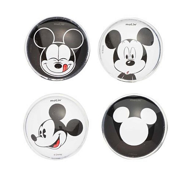 Imãs Disney Mickey Mouse 4 Unds Molin
